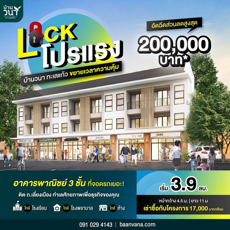 ภาพแบบบ้าน-อาคารพาณิชย์ 3 ชั้น