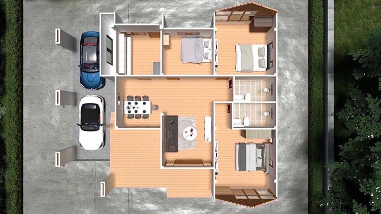 ภาพแบบบ้าน-แบบบ้านที่ 1