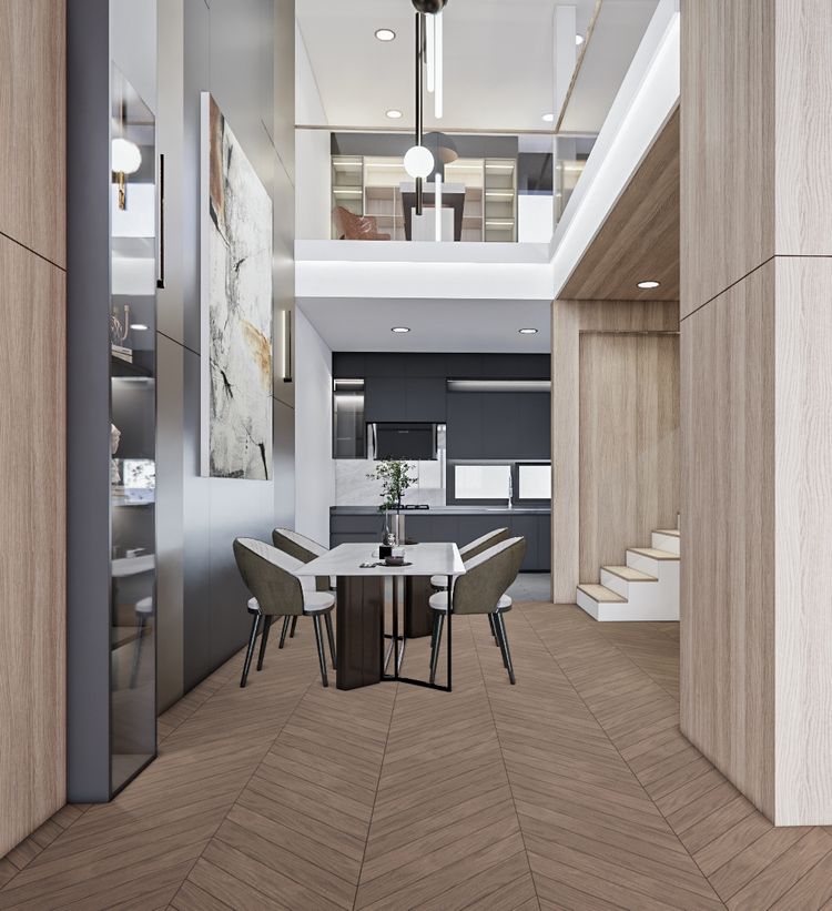 ภาพแบบบ้าน-ห้องเริ่มต้น (ห้องริม) พร้อมพื้นที่ด้านหลังแบบที่ 2