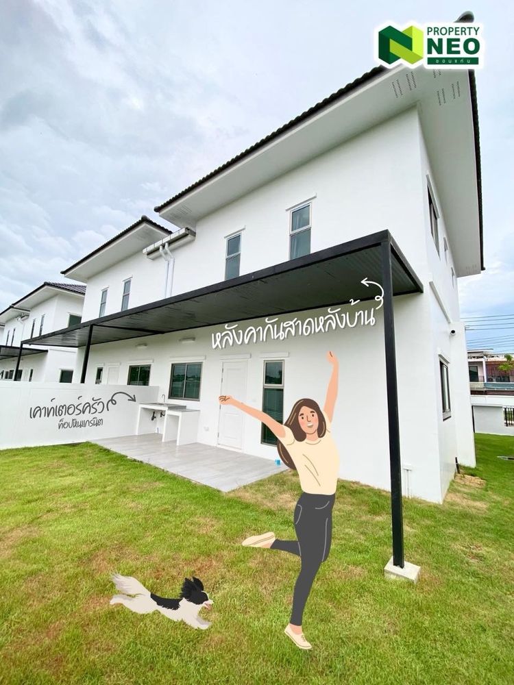 ภาพแบบบ้าน-บ้าน 2 ชั้น หน้ากว้าง จอด 3 คัน