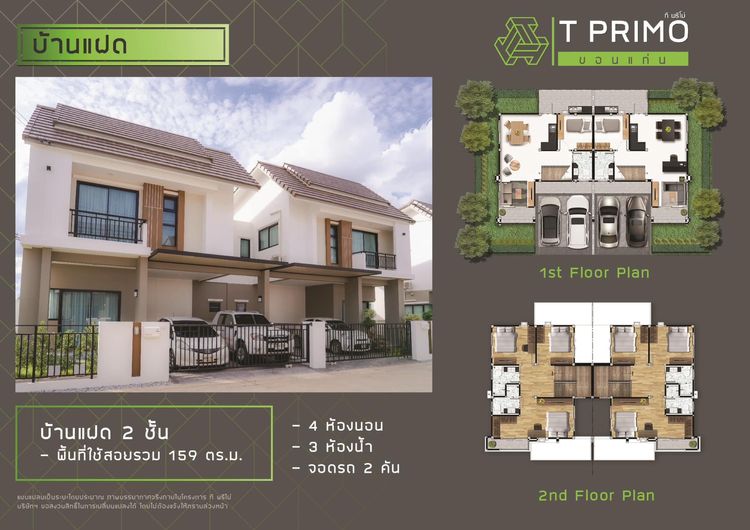 ภาพแบบบ้าน-บ้านเเฝด