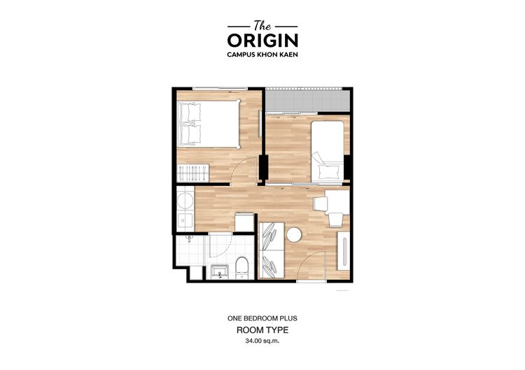 ภาพแบบบ้าน-1 Bedroom Plus