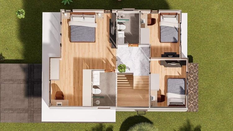 ภาพแบบบ้าน-Type B22 บ้าน2ชั้น LUXURY1