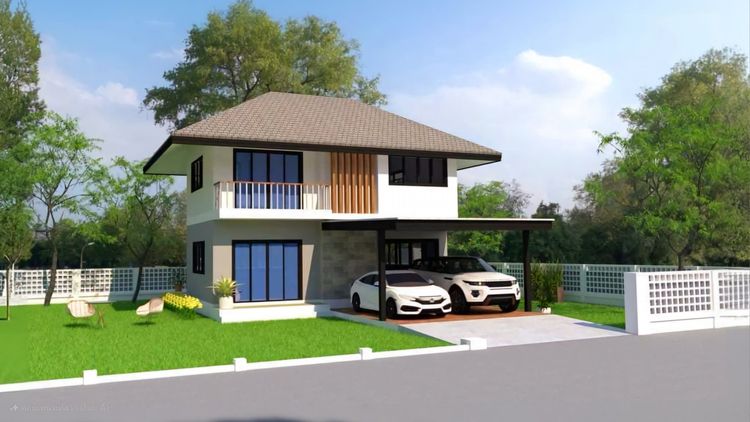 ภาพแบบบ้าน-สไตล์คอนเทมโพรารี่