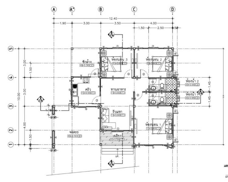 ภาพแบบบ้าน-จิรพงษ์แลนด์ เฟส 6 แบบบ้านสไตล์ปั้นหยา