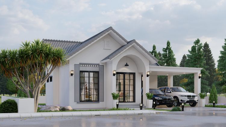 ภาพแบบบ้าน-แบบบ้านสไตล์โมเดิร์นอิงลิชคอจเทจ