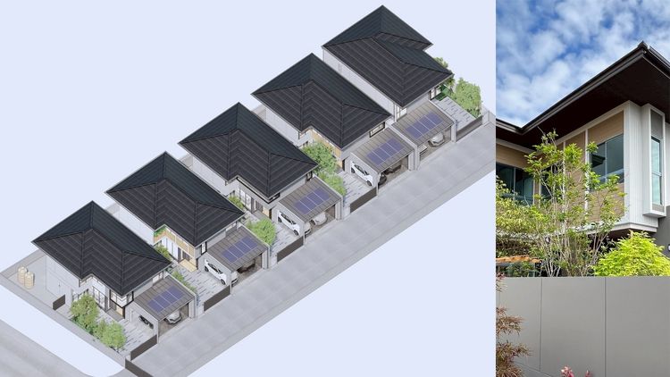 ภาพแบบบ้าน-บ้านเขตร้อน  modern minimal