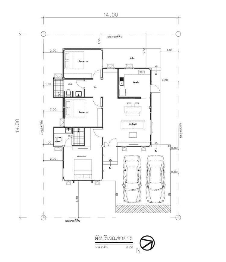 ภาพแบบบ้าน-ไทป์ บี