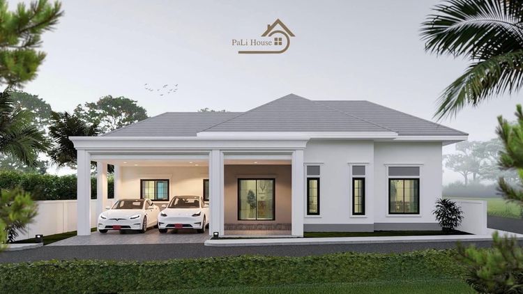 ภาพแบบบ้าน-แบบบ้านสไตล์โมเดิร์นลักชูรี่