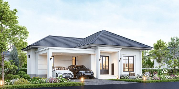 ภาพแบบบ้าน-บ้านเดี่ยวโมเดิร์นคลาสสิค