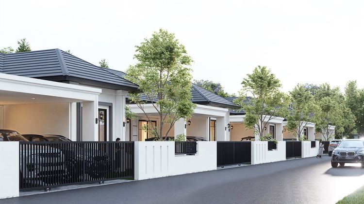 ภาพแบบบ้าน-บ้านเดี่ยวสไตล์โมเดิร์นคลาสสิค