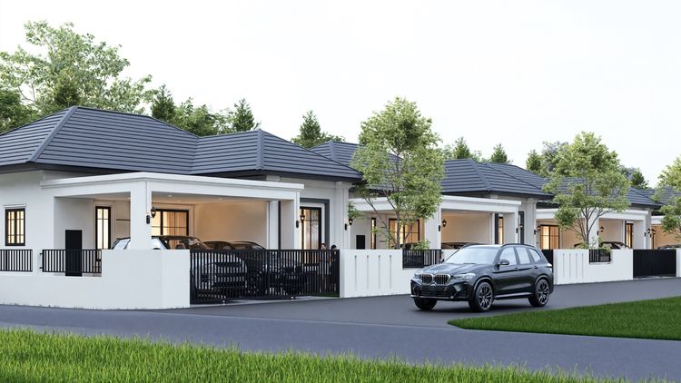 ภาพแบบบ้าน-บ้านเดี่ยวสไตล์โมเดิร์นคลาสสิค