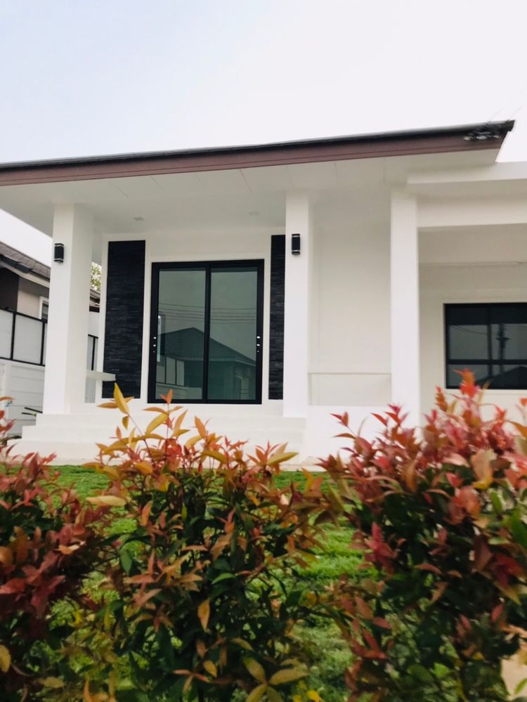 ภาพแบบบ้าน-โมเดิร์น ชั้นเดียว 3 ห้องนอน