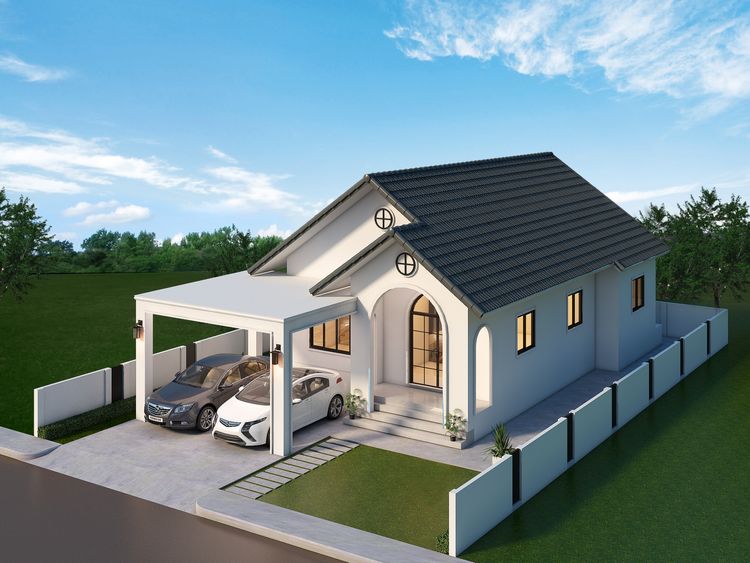 ภาพแบบบ้าน-หมู่บ้านเทพวิรุฬห์