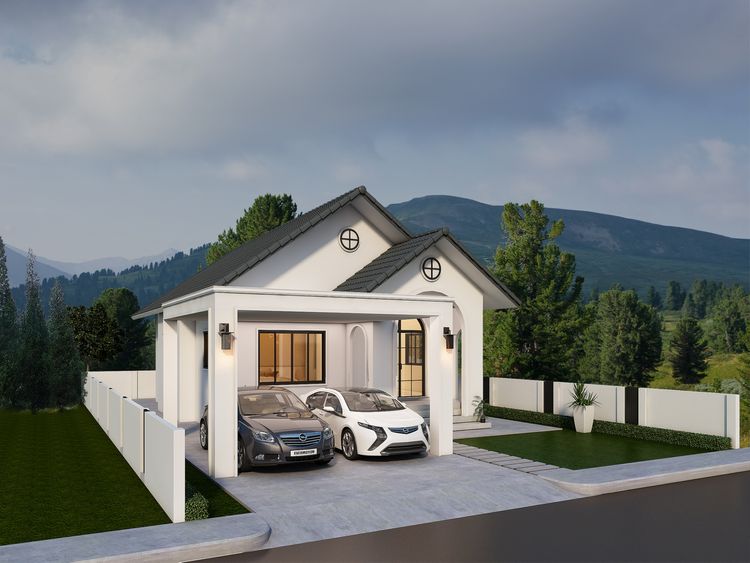 ภาพแบบบ้าน-หมู่บ้านเทพวิรุฬห์