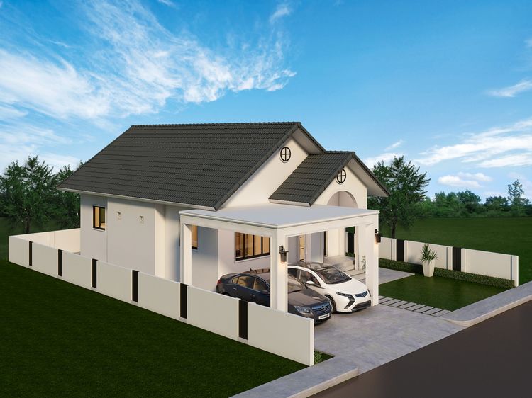 ภาพแบบบ้าน-หมู่บ้านเทพวิรุฬห์