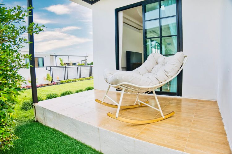 ภาพแบบบ้าน-บ้านเดี่ยวชั้นเดียว -สไตล์มินิมอลญี่ปุ่น-