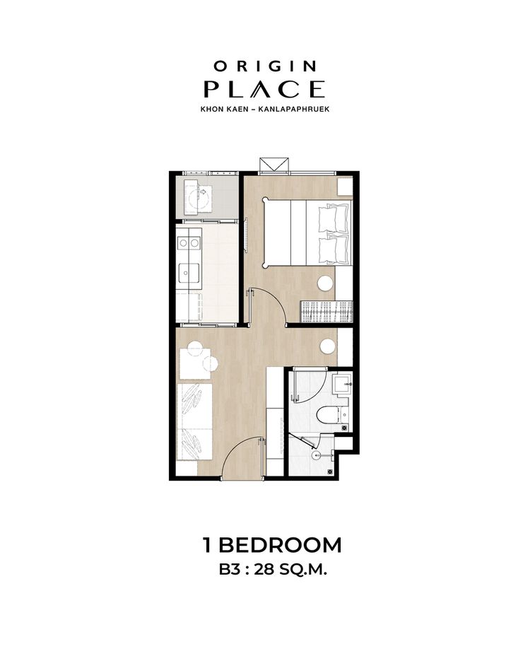 ภาพแบบบ้าน-1 Bedroom (B3)