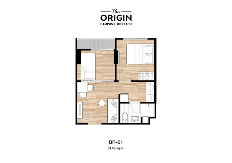 ภาพแบบบ้าน-1 Bedroom Plus