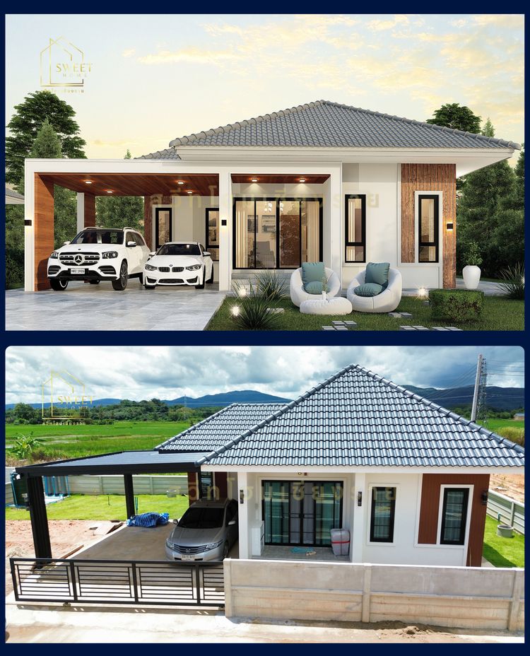 ภาพแบบบ้าน-โครงการสวีทโฮม บ้านห้วยบง ท่าสายเฟส 3