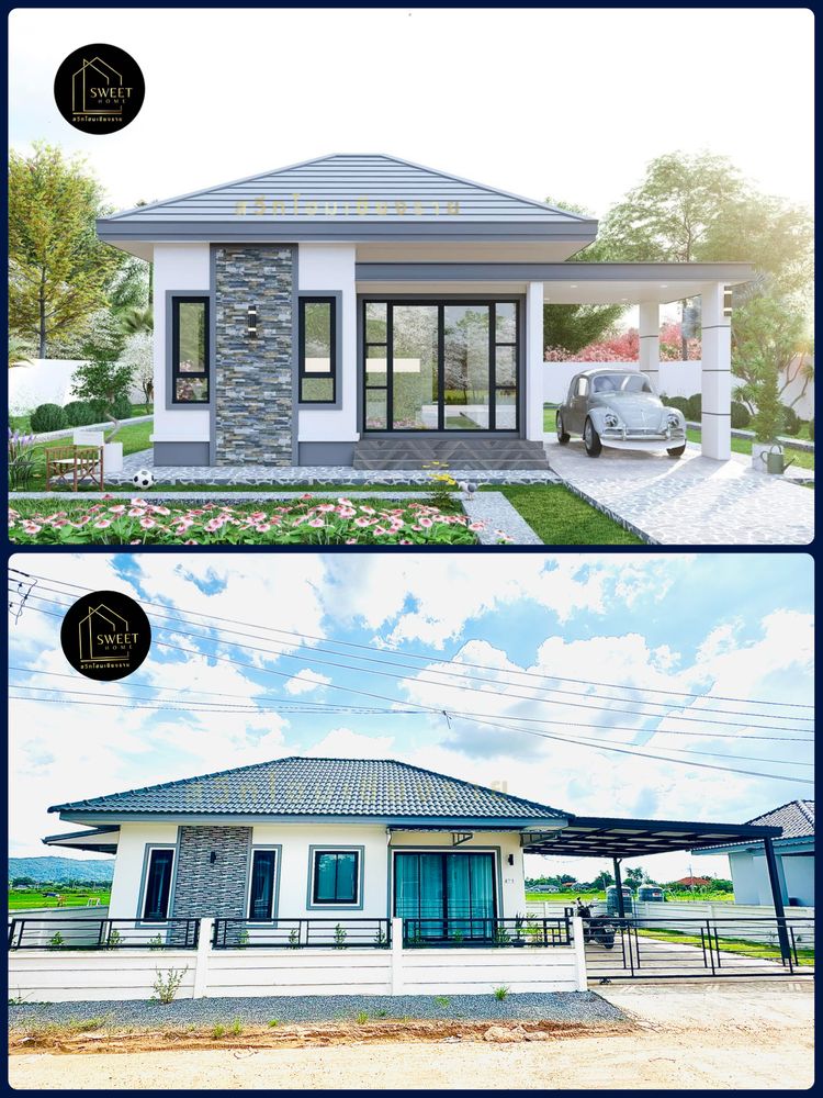 ภาพแบบบ้าน-โครงการสวีทโฮม บ้านห้วยบง ท่าสายเฟส 3