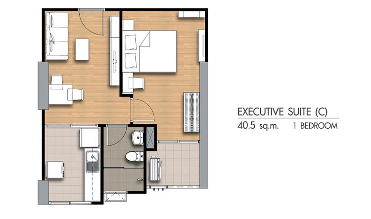 ภาพแบบบ้าน-1 Bedroom