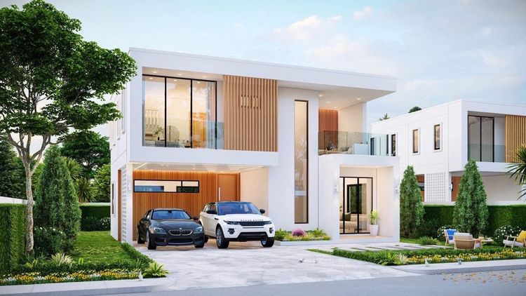 ภาพแบบบ้าน-บ้านเดี่ยวสองชั้น