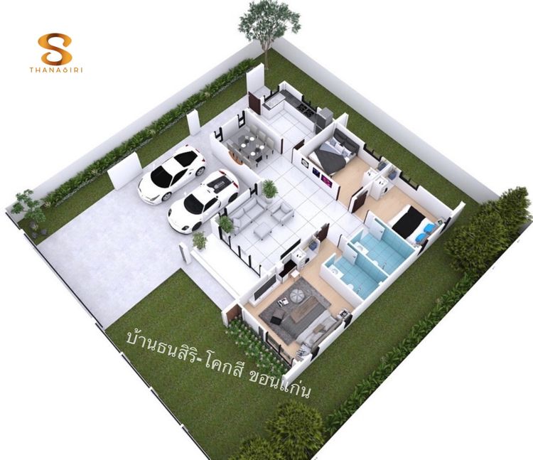 ภาพแบบบ้าน-บ้านธนสิริ-โคกสี ขอนแก่น