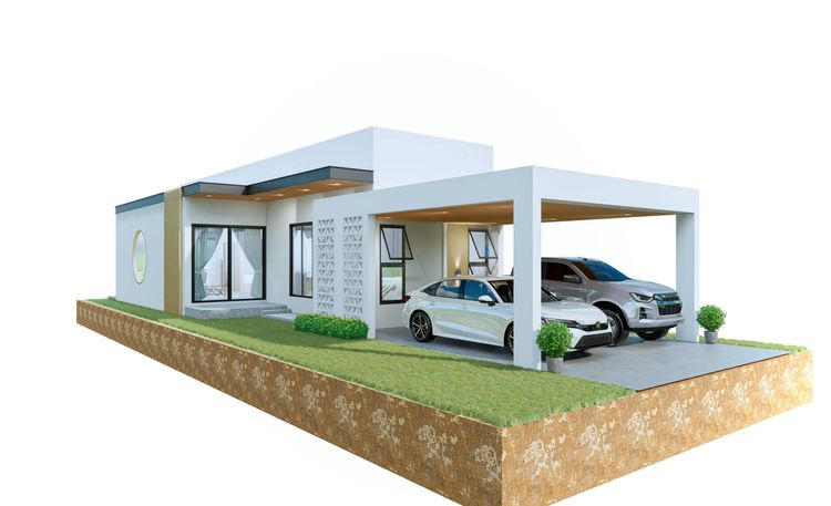 ภาพแบบบ้าน-บ้านเดี่ยว โมเดิร์นบอดซ์