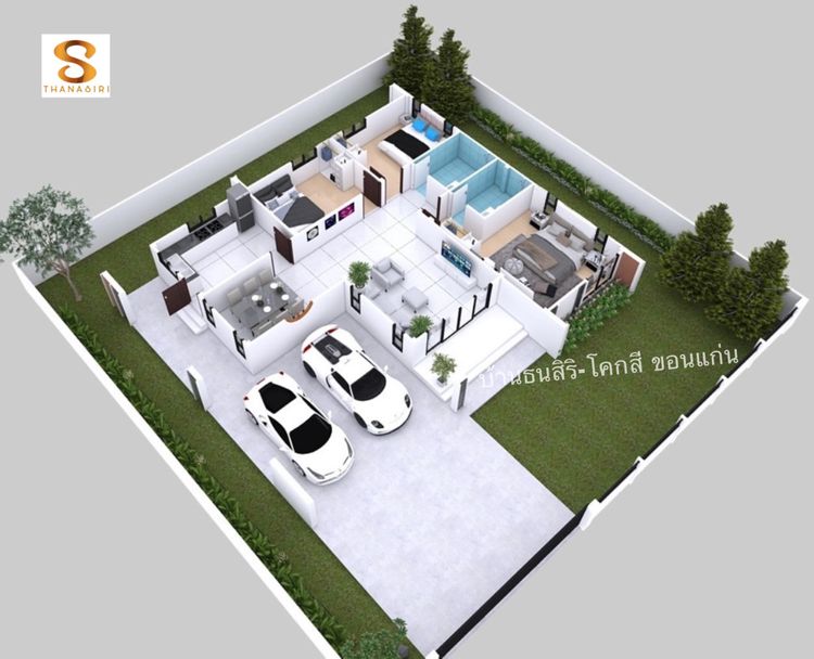 ภาพแบบบ้าน-บ้านธนสิริ-โคกสี ขอนแก่น