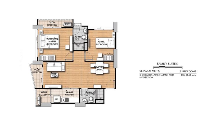 ภาพแบบบ้าน-2 BEDROOM