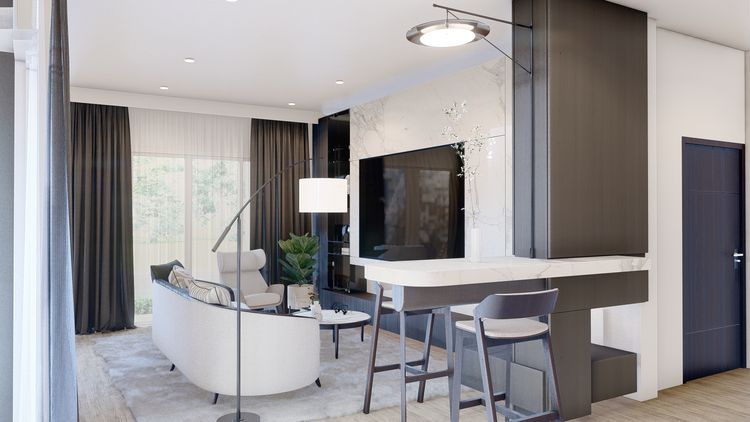 ภาพแบบบ้าน-Type B บ้านเดี่ยว 1 ชั้น