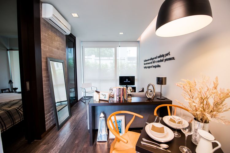 ภาพแบบบ้าน-1 ห้องนอน 1 ห้องน้ำ 1 ห้องรับแขก