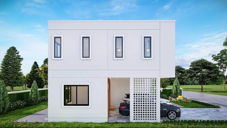 ภาพแบบบ้าน-บ้านเดี่ยวสองชั้น