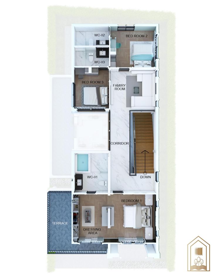 ภาพแบบบ้าน-บ้านเดี่ยวสองชั้น