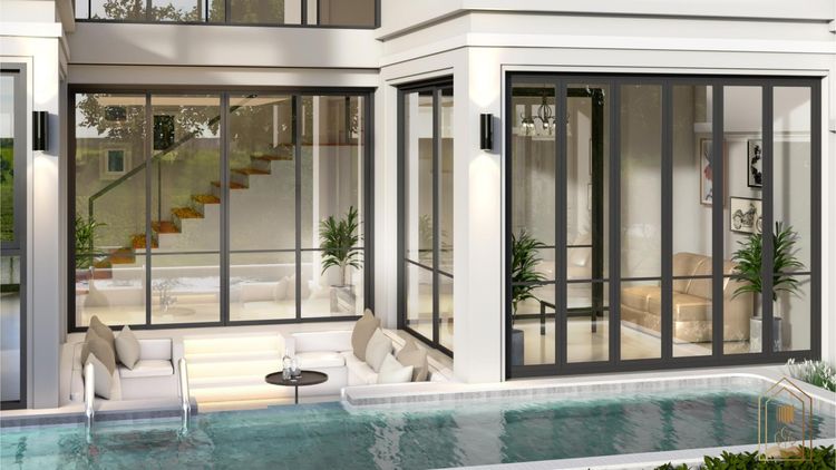 ภาพแบบบ้าน-บ้านเดี่ยวสองชั้น