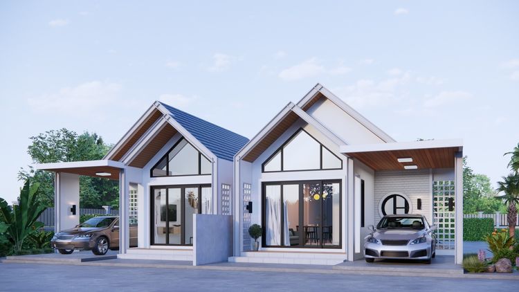 ภาพแบบบ้าน-บ้านเดี่ยว ชั้นเดียว