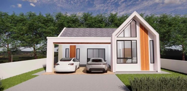 ภาพแบบบ้าน-บ้านชั้นเดียว