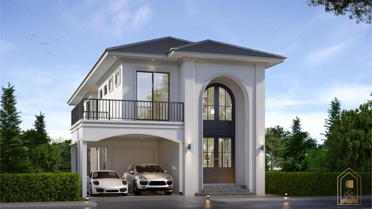 ภาพแบบบ้าน-บ้านเดี่ยวสองชั้น