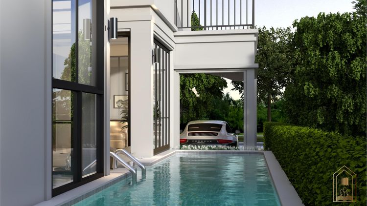 ภาพแบบบ้าน-บ้านเดี่ยวสองชั้น