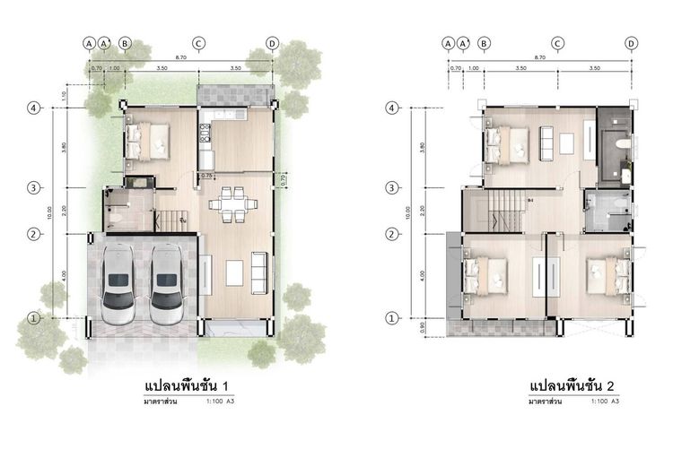 ภาพแบบบ้าน-บ้านเดี่ยวสองชั้น