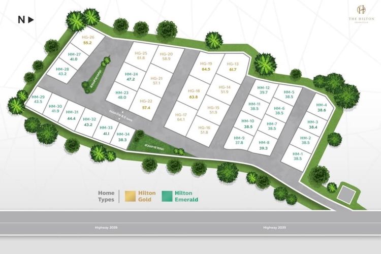 ภาพแบบบ้าน-Hilton Emerald บ้านเเฝดสองชั้น