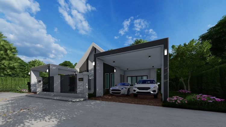 ภาพแบบบ้าน-บ้านแฝด