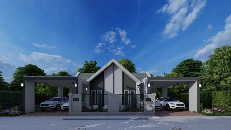 ภาพแบบบ้าน-บ้านแฝด