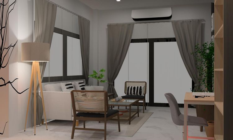 ภาพแบบบ้าน-บ้านเดี่ยวชั้นเดียว