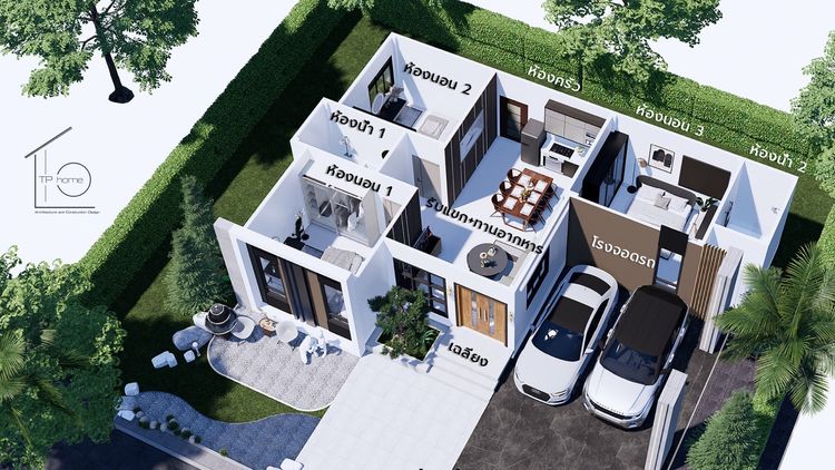 ภาพแบบบ้าน-โมเดิร์น