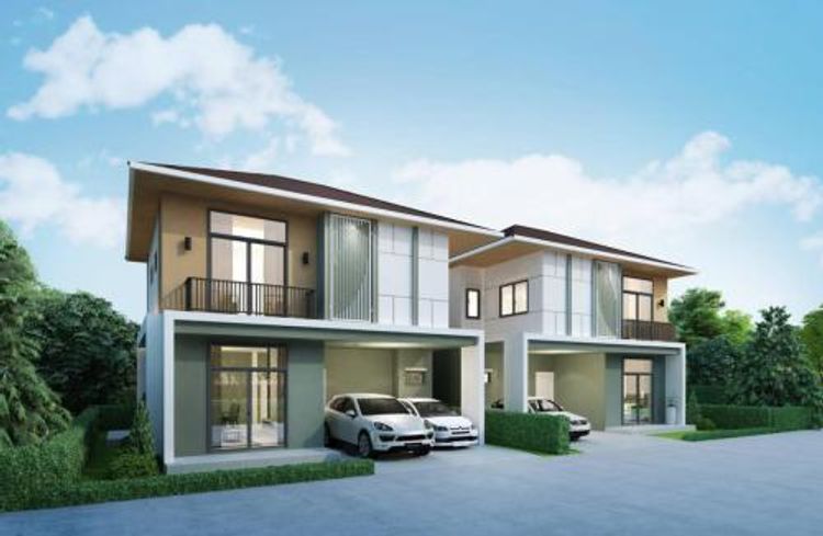 ภาพแบบบ้าน-TWIN HOME ผนังแยกอิสระ สไตล์บ้านเดี่ยว