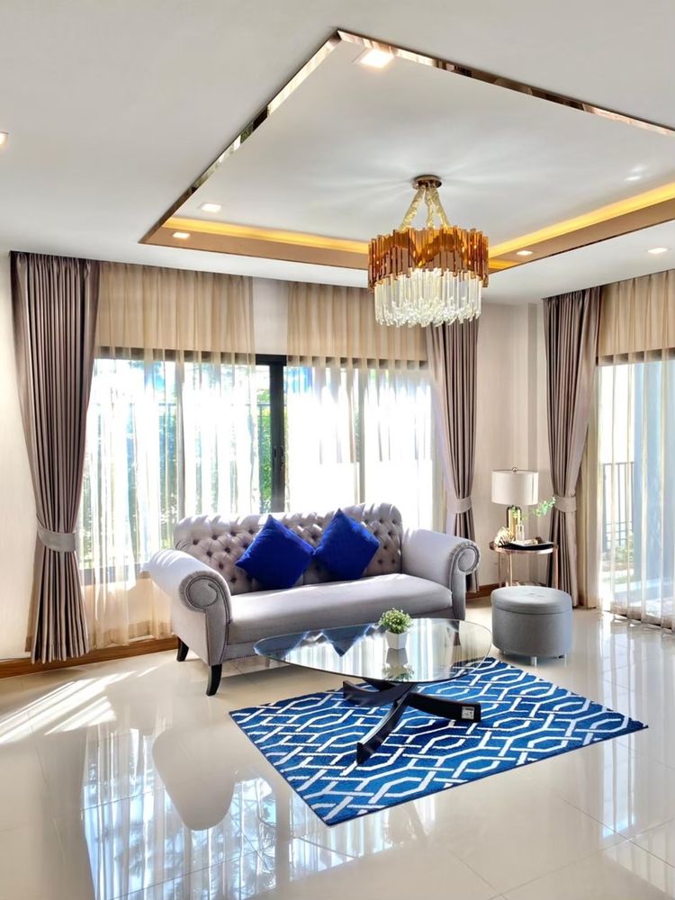 ภาพแบบบ้าน-เปิดขายบ้านตัวอย่าง เฟอร์ครบ บ้านแฝด 2 ชั้น