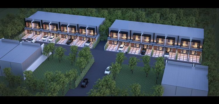 ภาพแบบบ้าน-แบบ 2 หน้ากว้าง 4 เมตร ลึก 17 เมตร