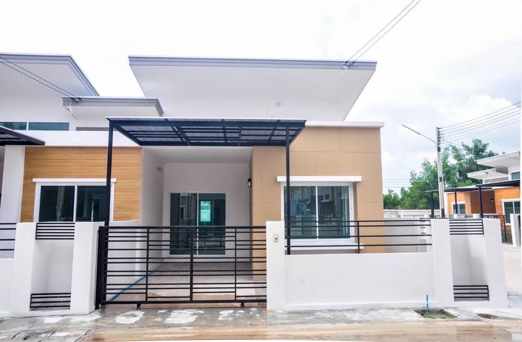 ภาพแบบบ้าน-ทาวน์โฮม 1 ชั้นห้องมุม